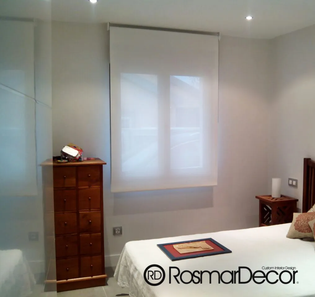 estor enrollable dormitorio